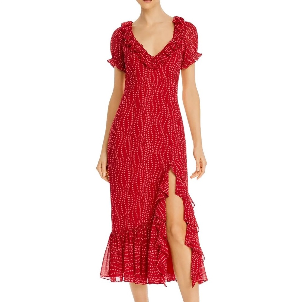 Cinq a sept dress maxi ruffle